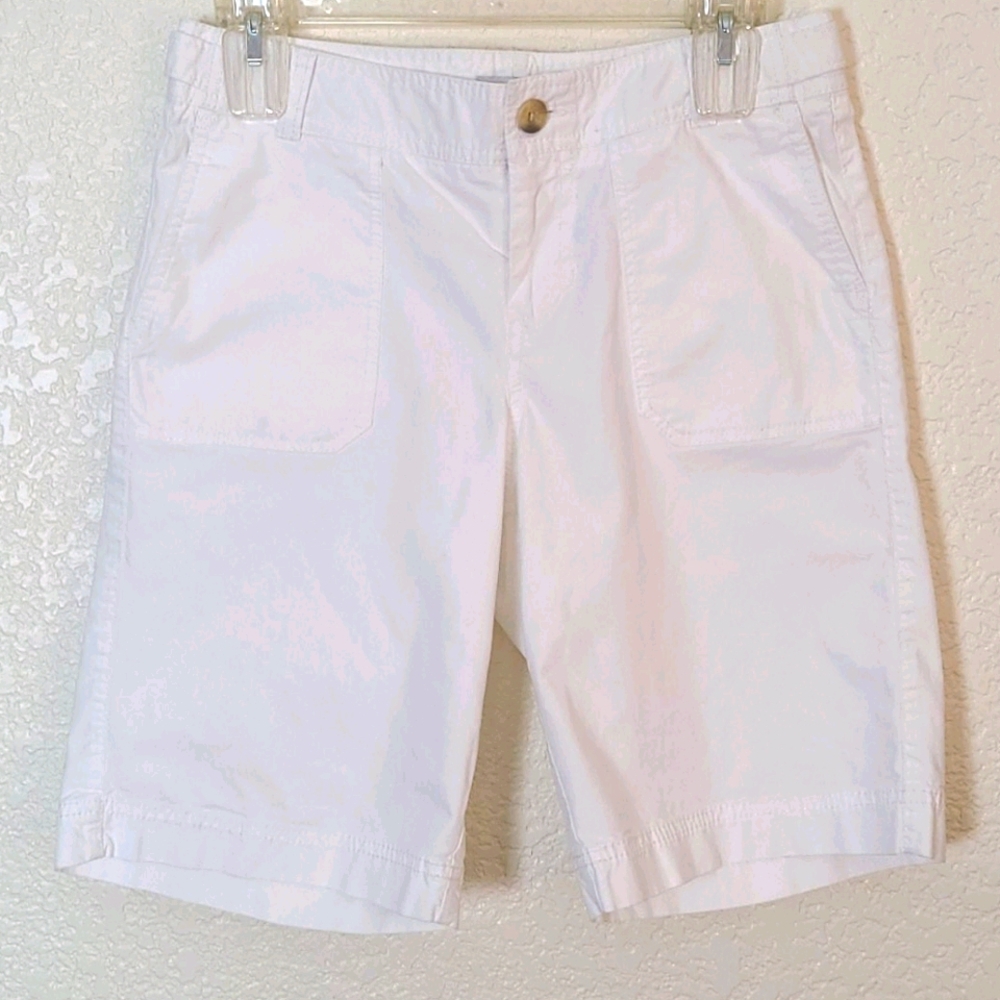 Dockers white bermuda shorts, 4.